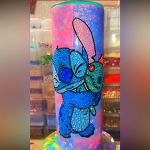 LILO and Stitch custom bling Tumbler